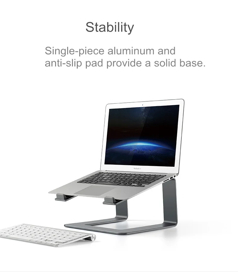 Вентиляция для ноутбука, стойка из алюминиевого сплава для ноутбука 10-17 дюймов, открытая подставка для ноутбука, настольный держатель для ноутбука