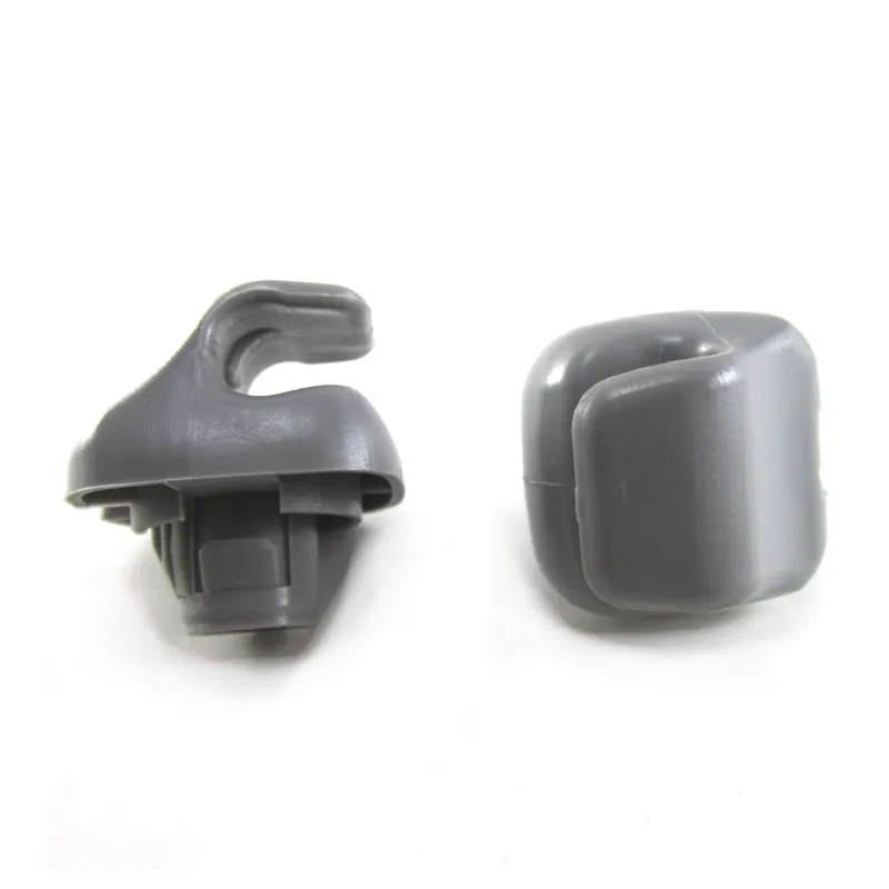 2pcs Gray Sun Visor Hook Retainer Clips Case For Honda A ccord for