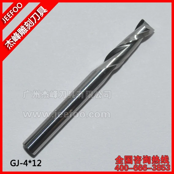 

4*12 mm Guangzhou CNC Router Bits/ Cutting Tool Bits/ Solid Carbide Bits