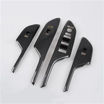 

FOR 2016 2017 HONDA CIVIC CHROME INNER DOOR HANDLE ARM REST COVER WINDOW SWITCH BUTTON TRIM BEZEL FRAME MOLDING GANISH 4PCS/SET