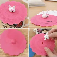 Крышкой Кубок здоровый силикагель герметичность мультфильм чашки крышками пыли доказательство нетоксичный Творческий экологически Многофункциональный герметичные 11 см