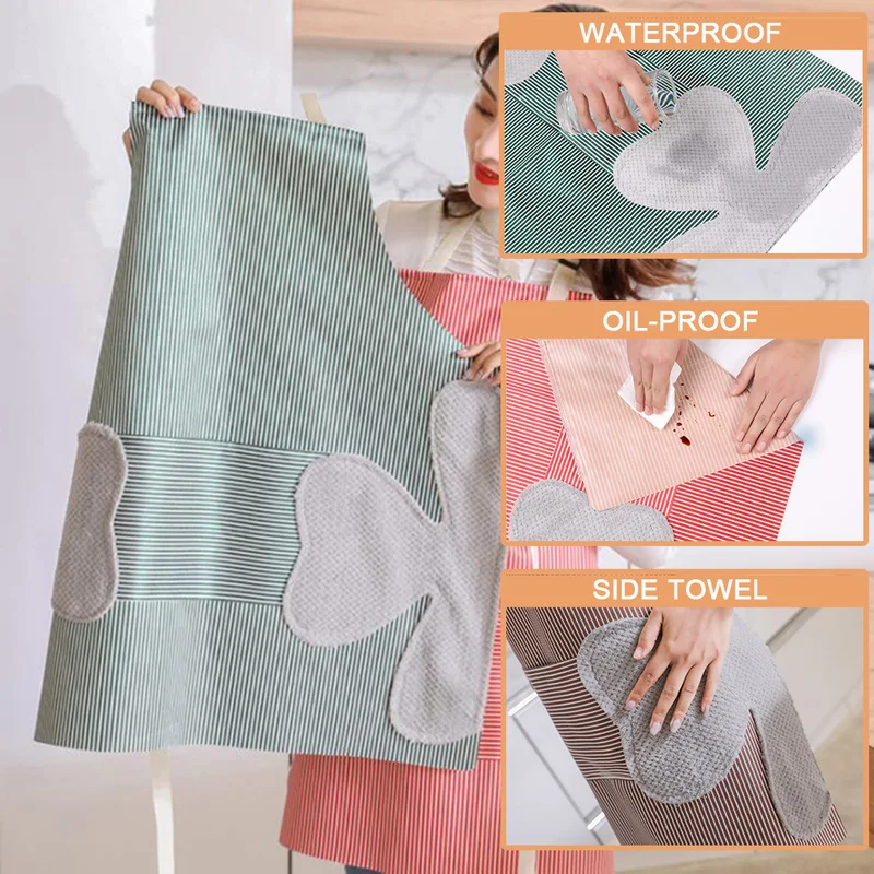 

1PC Catering Plain Anti-Fouling Useful Kitchen Accessories Apron With Pockets Butcher Craft Baking Chefs Kitchen Cooking BBQ