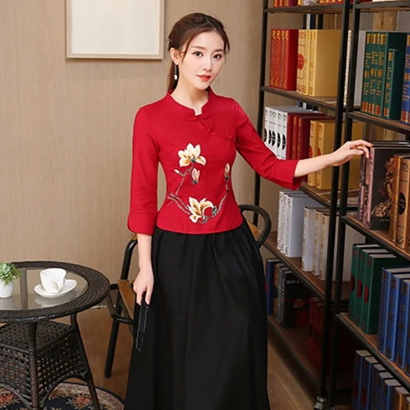 Традиционная китайская одежда для женщин чонсам Qipao Шанхай Тан женские винтажные