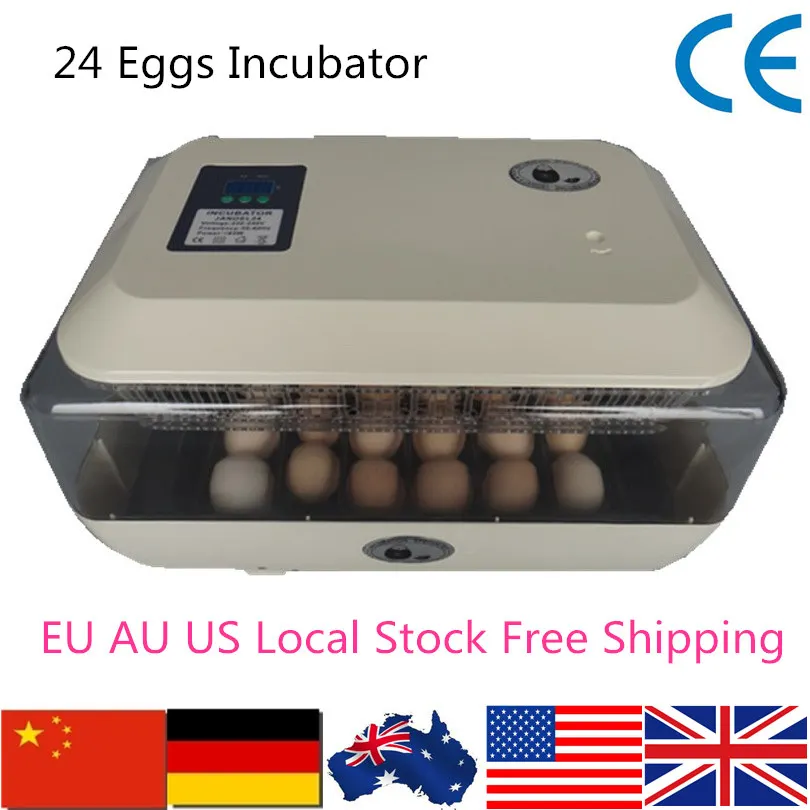 

Model JN24 110V / 220V Home 24 Eggs Incubator Precise Temperature Control Mini Egg Hatcher Gift Flashlight