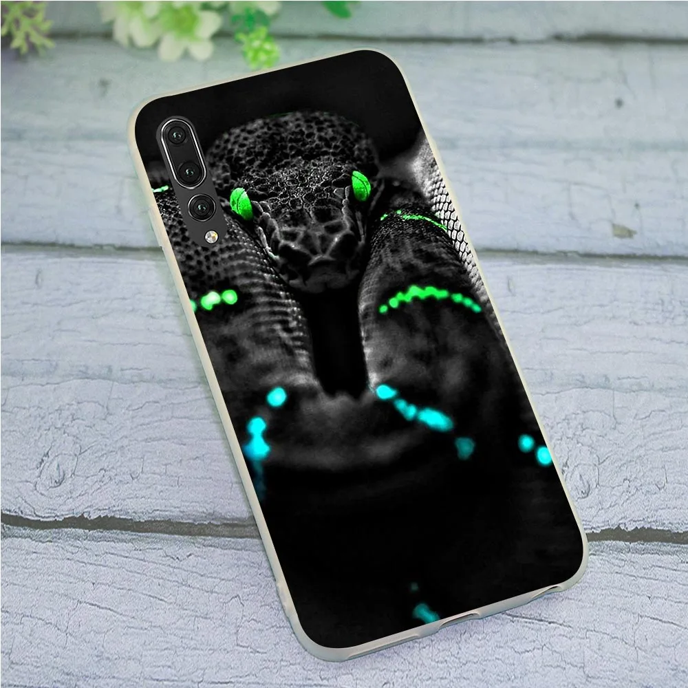 Мягкие чехлы из ТПУ чехол для телефона Huawei Mate 20 Pro 10 P8 P20 P10 P9 Lite Mini P Smart Skull snake |