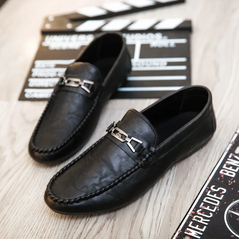 

Summer Bean Shoes Men Pedal Casual Shoes Light Anti-skid Driving Trendy Shoes