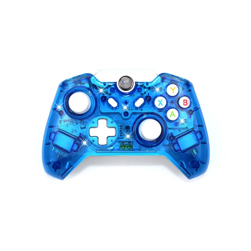 

Wireless Controller Controle For Microsoft Xbox One Controller Joystick For Xbox One PC Windows Gamepad Transparent with LED
