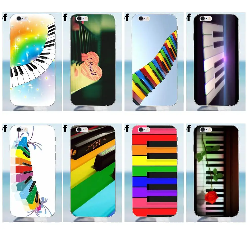 Suef Радуга 3d фортепианные клавиши Tumblr Вдохновленный для iPhone 4 4S 5 5S 5C SE 6 6S 7 8 Plus X Samsung