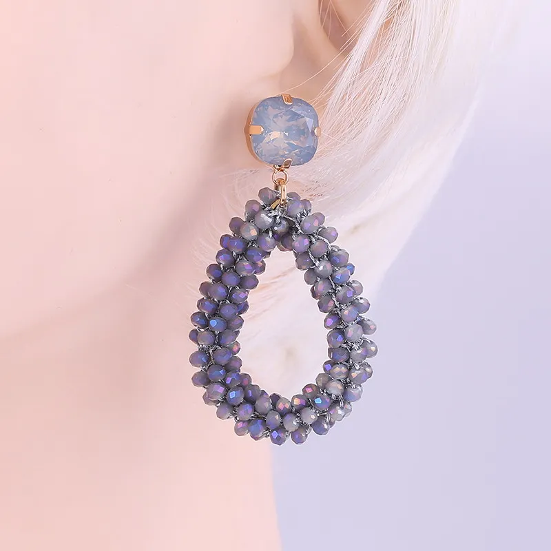 Earrings Blue Purple