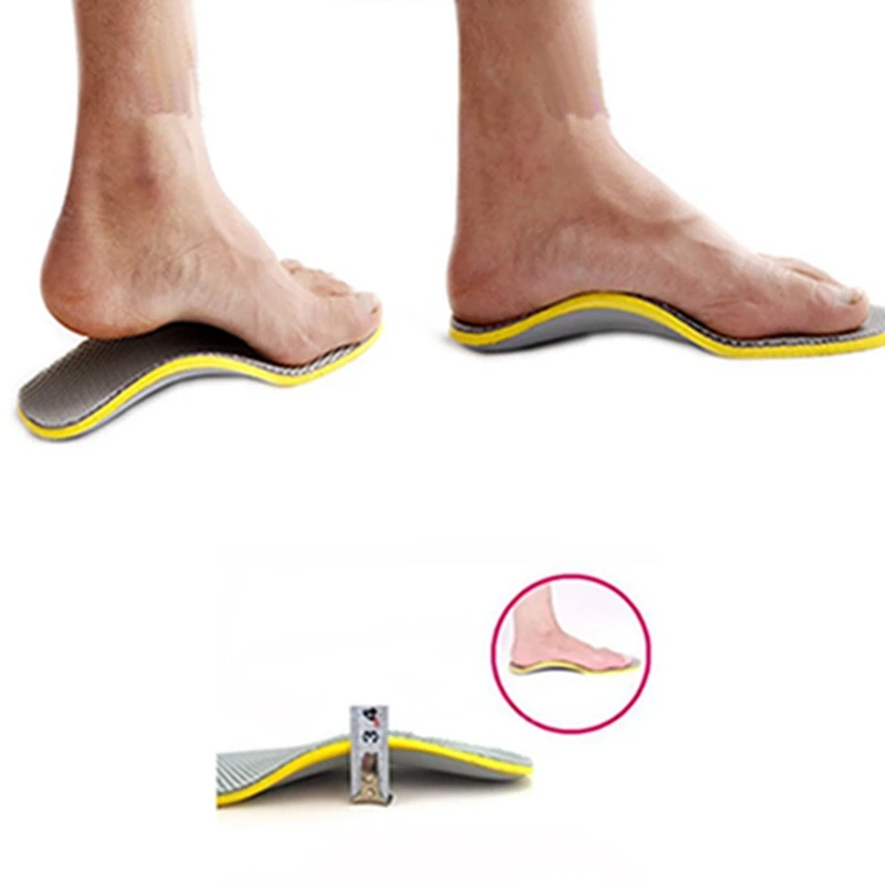 

Men Footful Arch Support Insoles Flat Shoes Pads With Cuttable Breathable Sweat-Absorbant Hard-Wearing Deodorization PU NEW