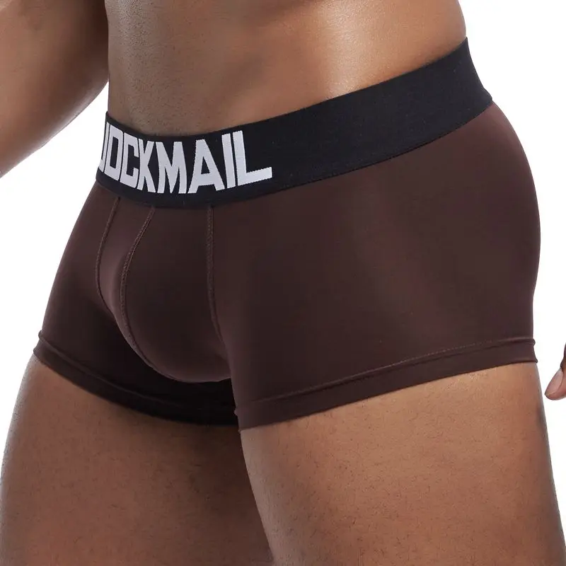 JOCKMAIL, сексуальное мужское нижнее белье, боксеры, шорты, мужские, s, трусы, дышащие, нейлон, лед, шелк, мужские трусы, трусы, cuecas, гей, нижнее белье