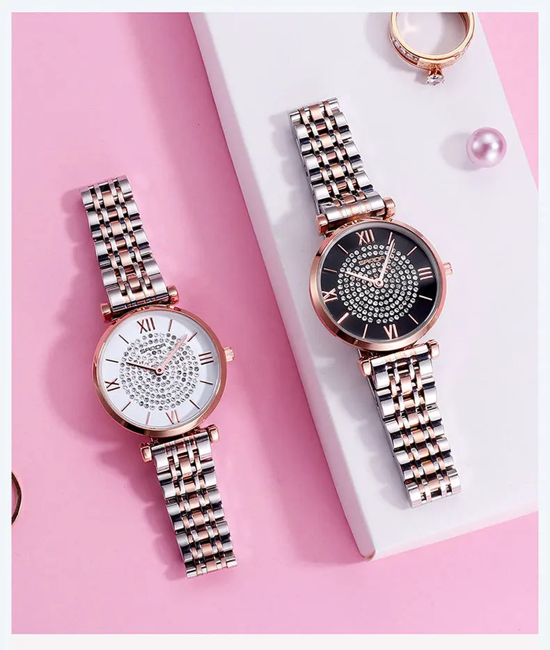 Роскошные женские часы-браслет с бриллиантами модные брендовые женские наручные часы Стальные водонепроницаемые часы relogio feminino Новые