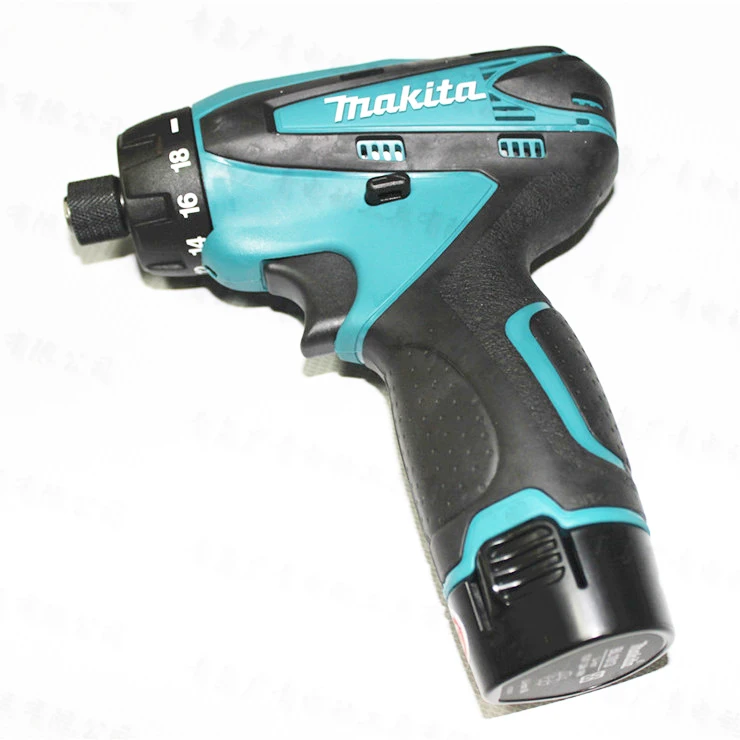 Японская аккумуляторная отвертка Makita DF030DWE, 10,8 В, Электрическая отвертка, отвертка с двумя литиевыми батареями