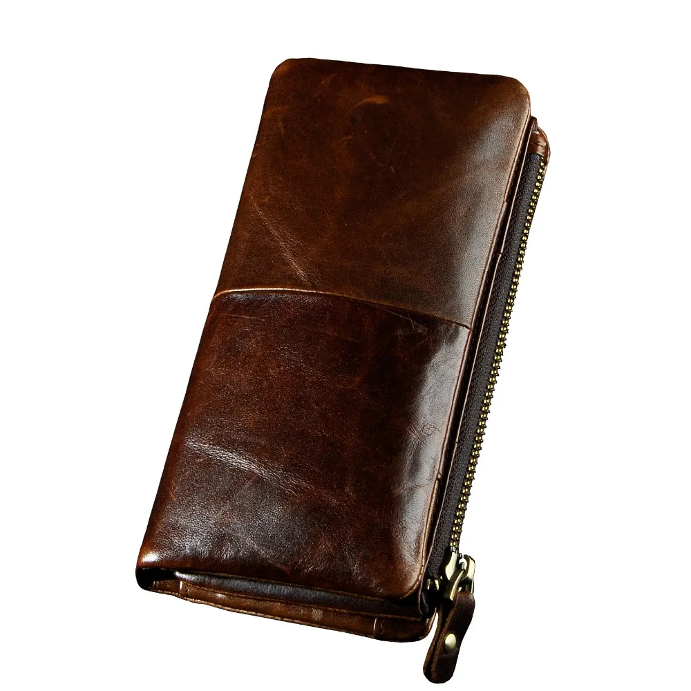 Original leather Men Famous Brand Fashion Businee Card Case Holder Casual Checkbook Snap Wallet ...