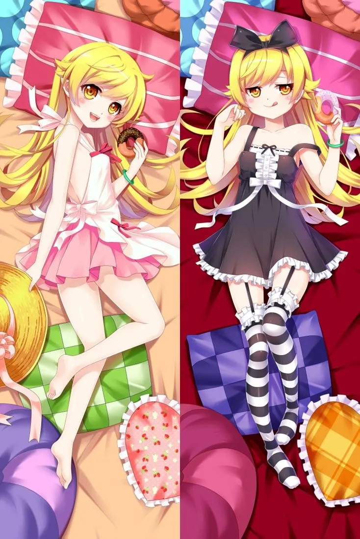 New Oshino Shinobu Anime Japanese Hugging Body Pillow Cover 1209