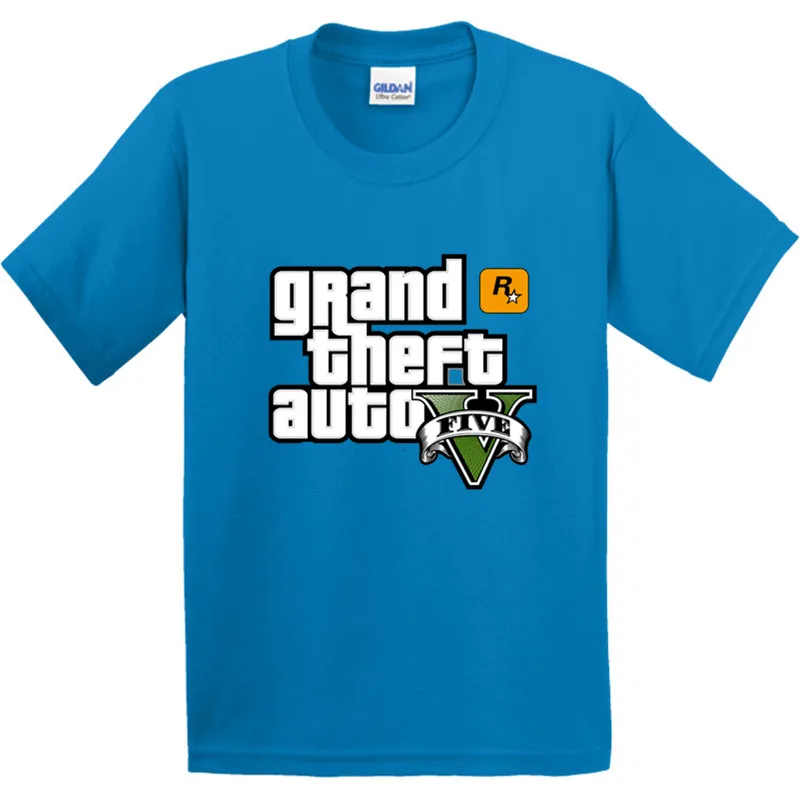 Хлопок Детская футболка с длинными рукавами в стиле уличного боя, GTA 5 модная детская одежда стильная хипстерская футболка для мальчиков и девочек GKT005