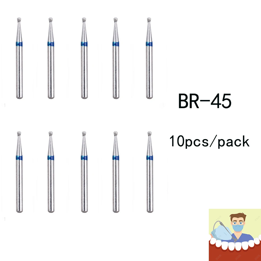 BR-31 Dental Diamond Burs Drill Dentistry Burs High Speed Handpiece Handle Diameter 1.6mm Dentist Tools BR-41 TR-13 FO32