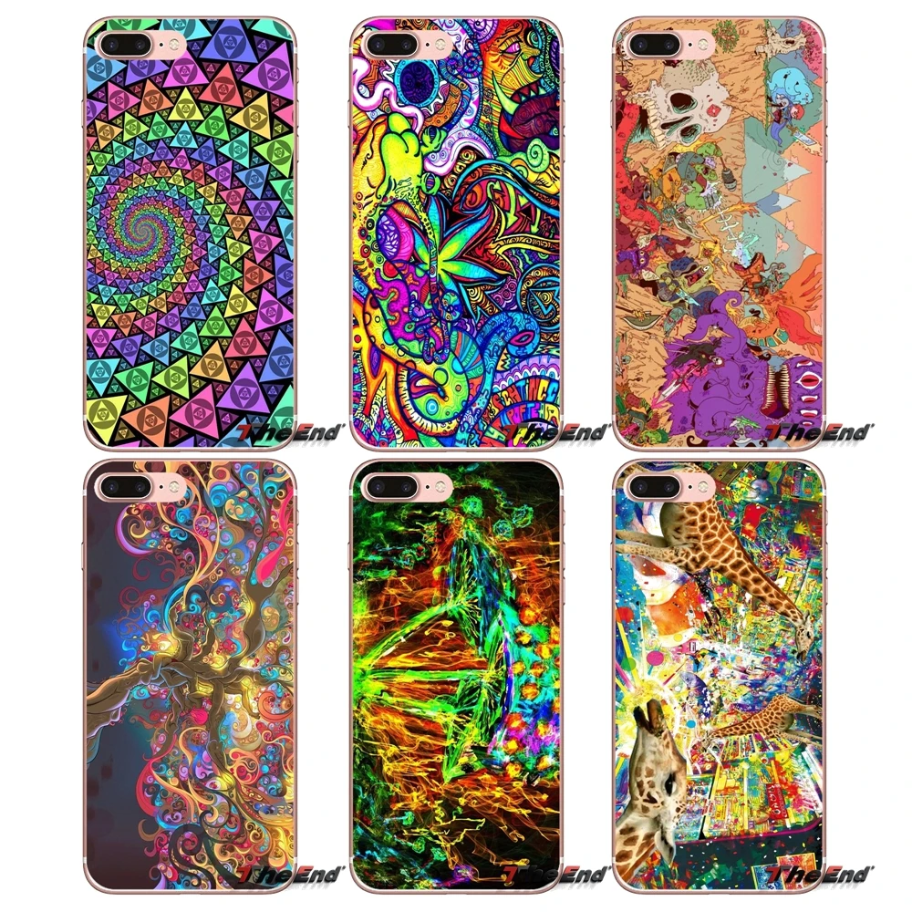 

For iPhone X 4 4S 5 5S 5C SE 6 6S 7 8 Plus Samsung Galaxy J1 J3 J5 J7 A3 A5 2016 2017 Pastel Abstract Psychedelic Trippy Case