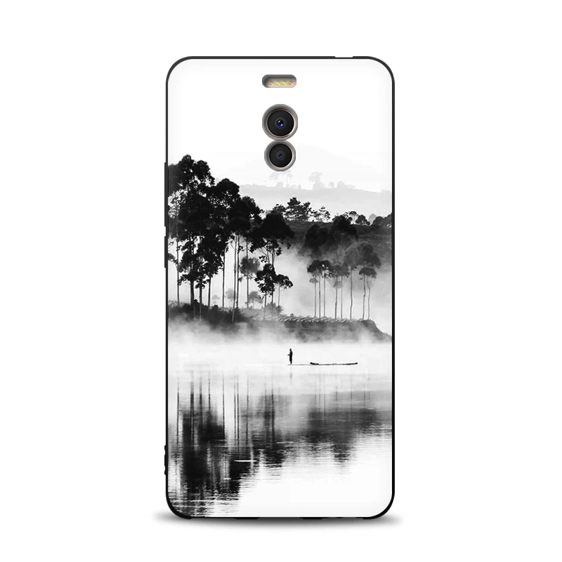 JURCHEN Soft Tpu Back Cover For Meizu M6 Note Case Silicone Matte Exquisite Print Phone Case For Meizu M6 Note Case Meizy Note 6 cases for meizu black Cases For Meizu