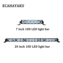 Best Price ECAHAYAKU 7 inch 30W 20 inch 90W Super Slim 10 new design LED Light Bar Spot Beam Headlight Fog Driving Work Light LED bar atv Best Price ECAHAYAKU 7 inch 30W 20 inch 90W Super Slim 10 new design LED Light Bar Spot Beam Headlight Fog Driving Work Light LED bar atv