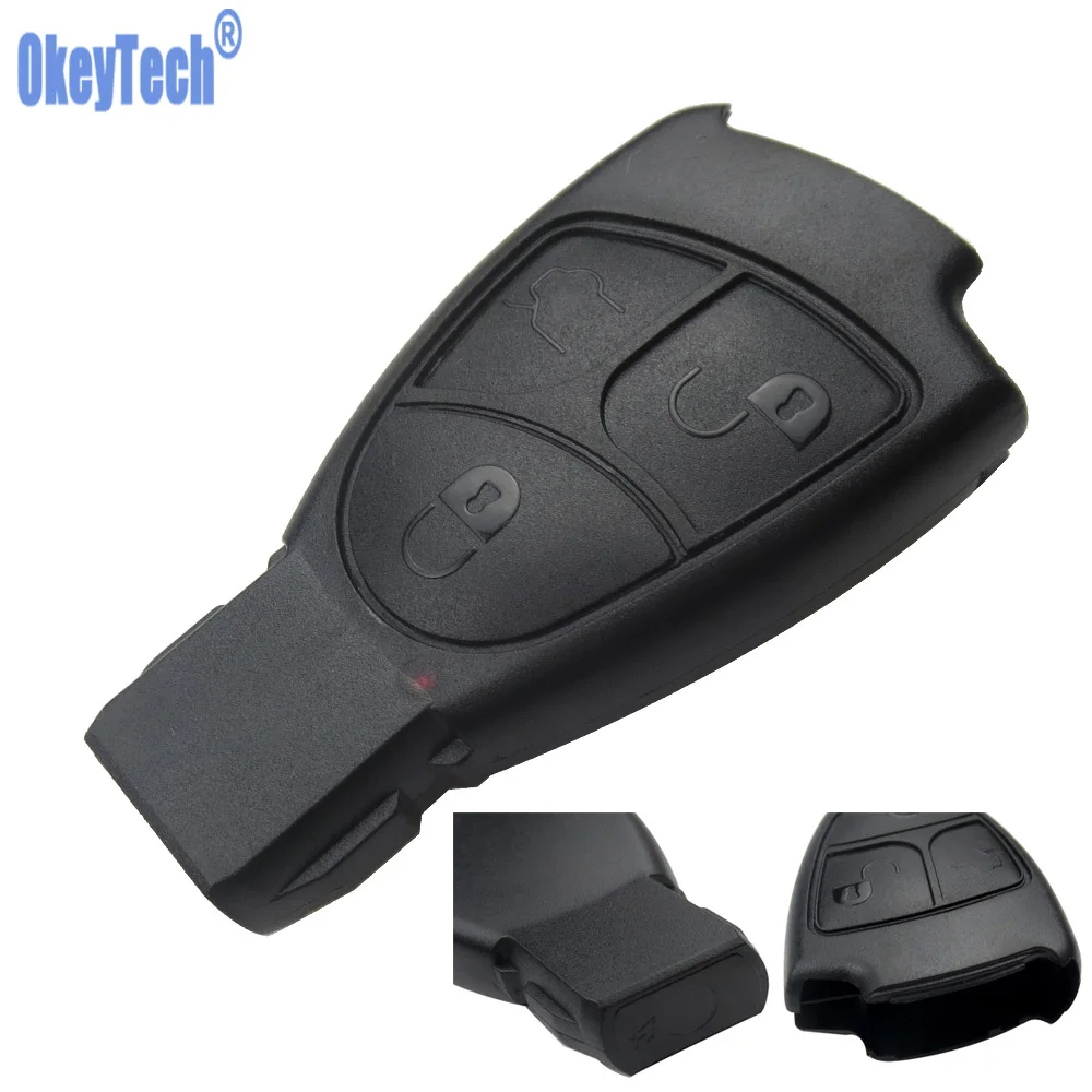Remote Control Car Key Case For Mercedes Benz C E ML S SL SLK CLK AMG Soft 3 Buttons Smart Car Key Replacement Fob Cover for MB