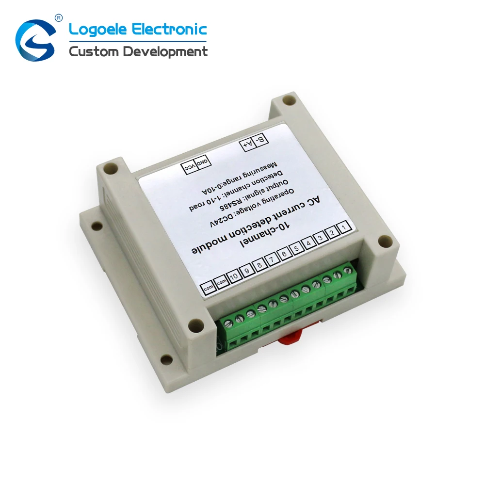 Loele-transmissor de Corrente ca de 10 Canais Sensor de Saída 485 Alcance Total Módulo de Detecção de Aquisição em Tempo Real Acessórios p/ quadro de demonstração - Imagem 4