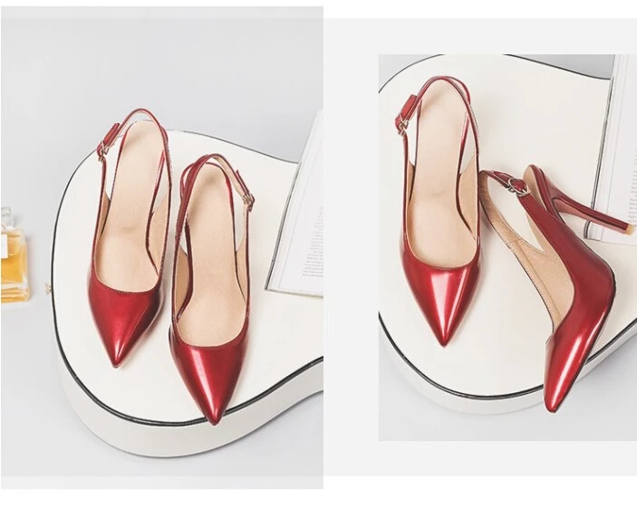 Женская обувь; профессиональная Свадебная обувь розового и красного цвета; обувь для невесты на высоком каблуке; Baotou; сандалии большого размера 44, 47 TSK