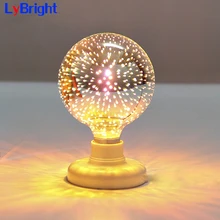 Лампы светодиодные украшения E27 5 W AC 85-265 V Светодиодный теплый белый 3D декоративные лампы накаливания эдиссона для отдыха и вечеринок лампа для Гостиная Спальня