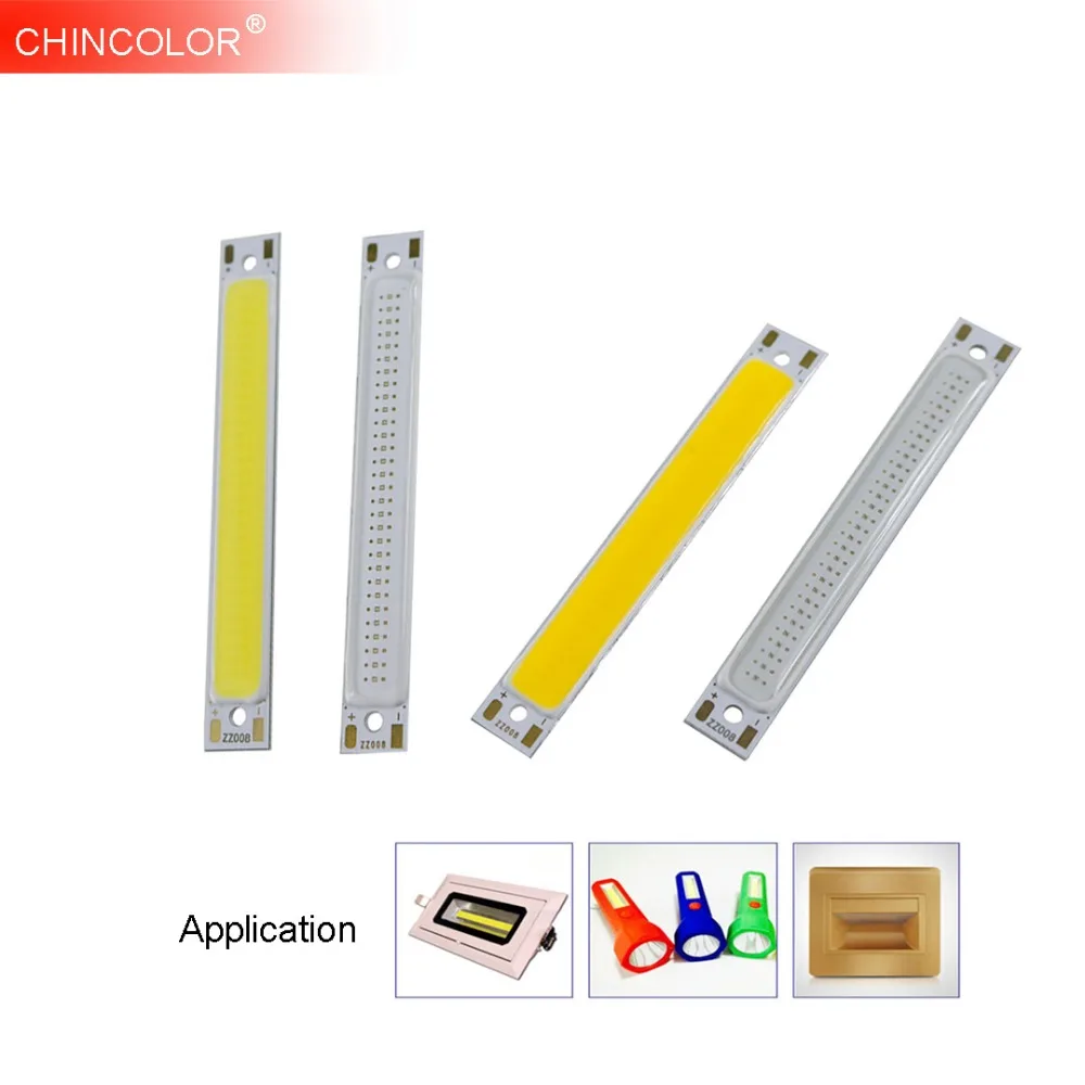 1 шт. DC3V 3 Вт COB LED DIY свет фонарик источник чип лампа лампочка бар 60*8 мм для кровати