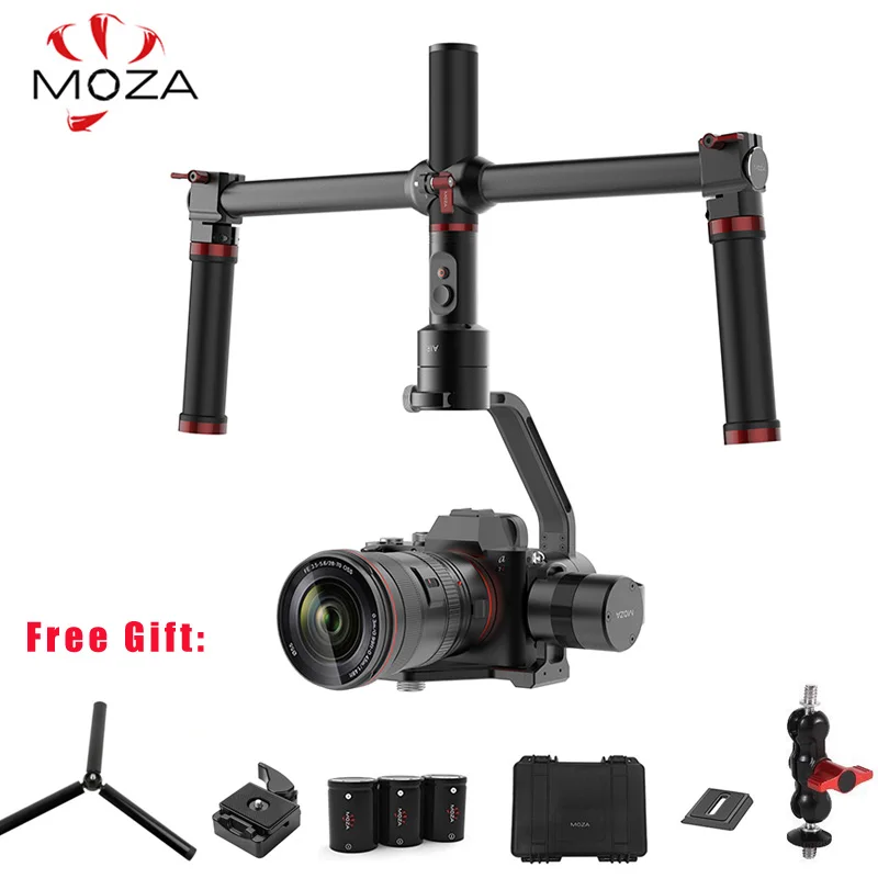 

MOZA Air 3-Axis Handheld Gimbal Stabilizer Dual Handheld Grip 360 Degree Unlimited for Sony A7 Canon EOS 5D Mark Panasonic