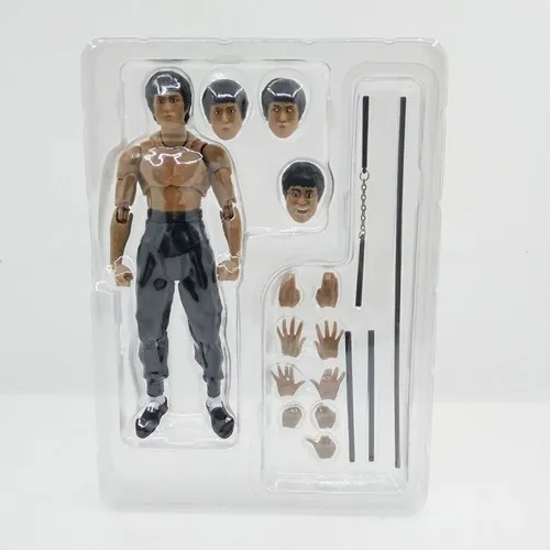 Movie King of Kung Fu Bruce Lee Figure Variant SHF S.H.Figuarts With Nunchaku Body Chan PVC Action Figures Movable Joints  (10)