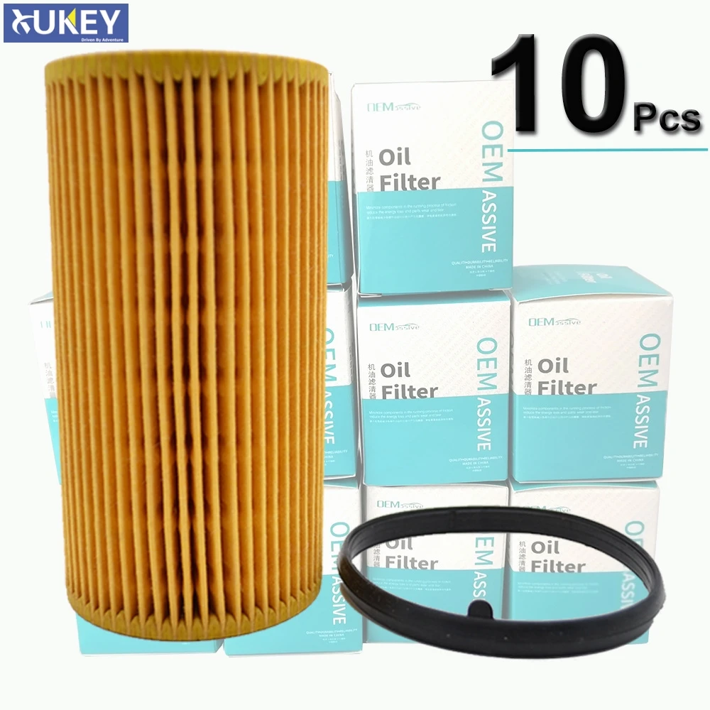 

10Pcs Oil Filter 06D115562 For Audi TT (8J) Seat Altea Skoda VW Jetta 2007 2008 2009 2010 2011 2012 2013 2014 2.0L / 2.5L Engine