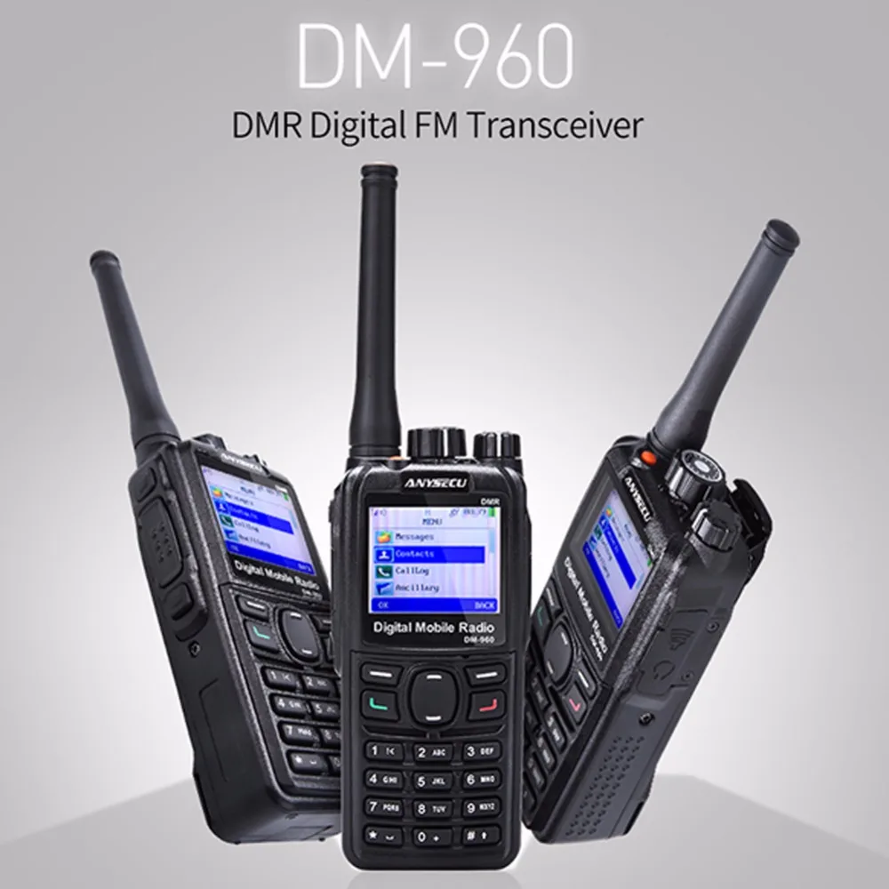 Кабель! Двойной режим TDMA цифровой/аналоговый DMR радио Anysecu DM-960 UHF 3000 мАч совместим с MOTOTRBO лучше, чем TYT MD380/MD390