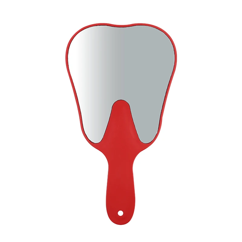 1 шт. зубные Зубы Форма модель зеркало форма зуба стекло зеркало высокое качество стоматологический подарок уход за полостью рта инструменты для ручного использования