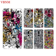 Doodling Style Funny Fit Phone Back Case For OnePlus 7 Pro 6 6T 5 5T 3 3T 7Pro Art Gift Patterned Customized Cases Cover Coque