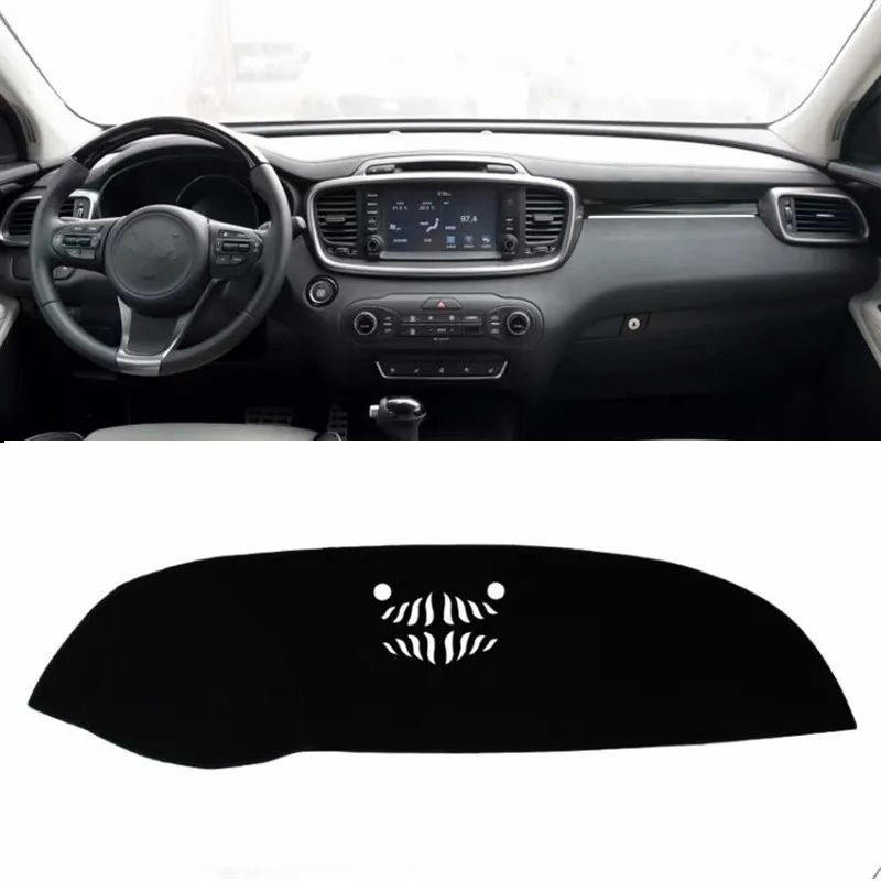 Для Kia Sorento 2015 2016 2017 2018 приборной панели крышки Коврик Анти УФ козырек от солнца