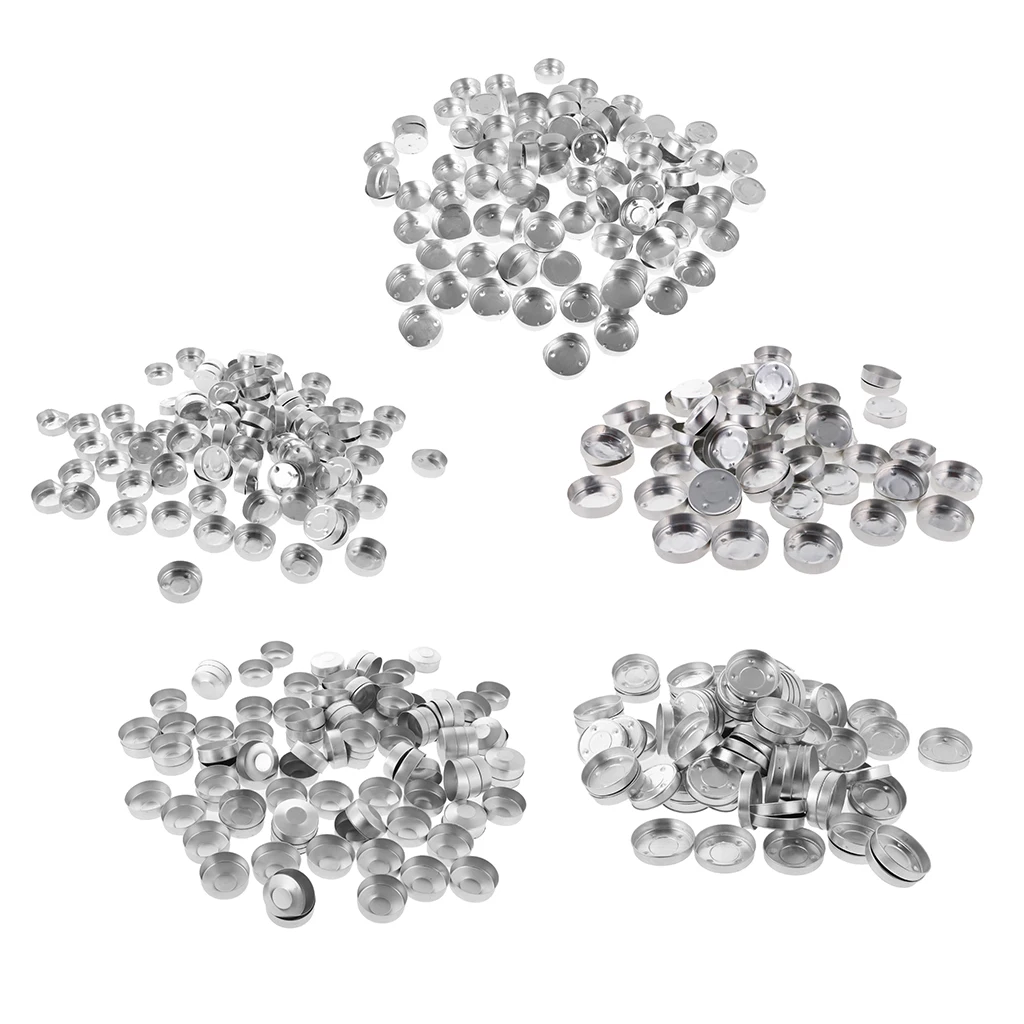 500 Pieces Aluminum Tea Light Tins Tealight Cups Empty Case Container
