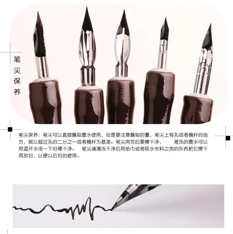 Linha de Conjunto de Canetas Caneta de Desenho Caneta de Marcação Ferramenta para Criação de Quadrinhos com o Bolsa Caneta Mergulho Posto Avançado Frete Grátis g d 10 Cheap Canetas tinteiro