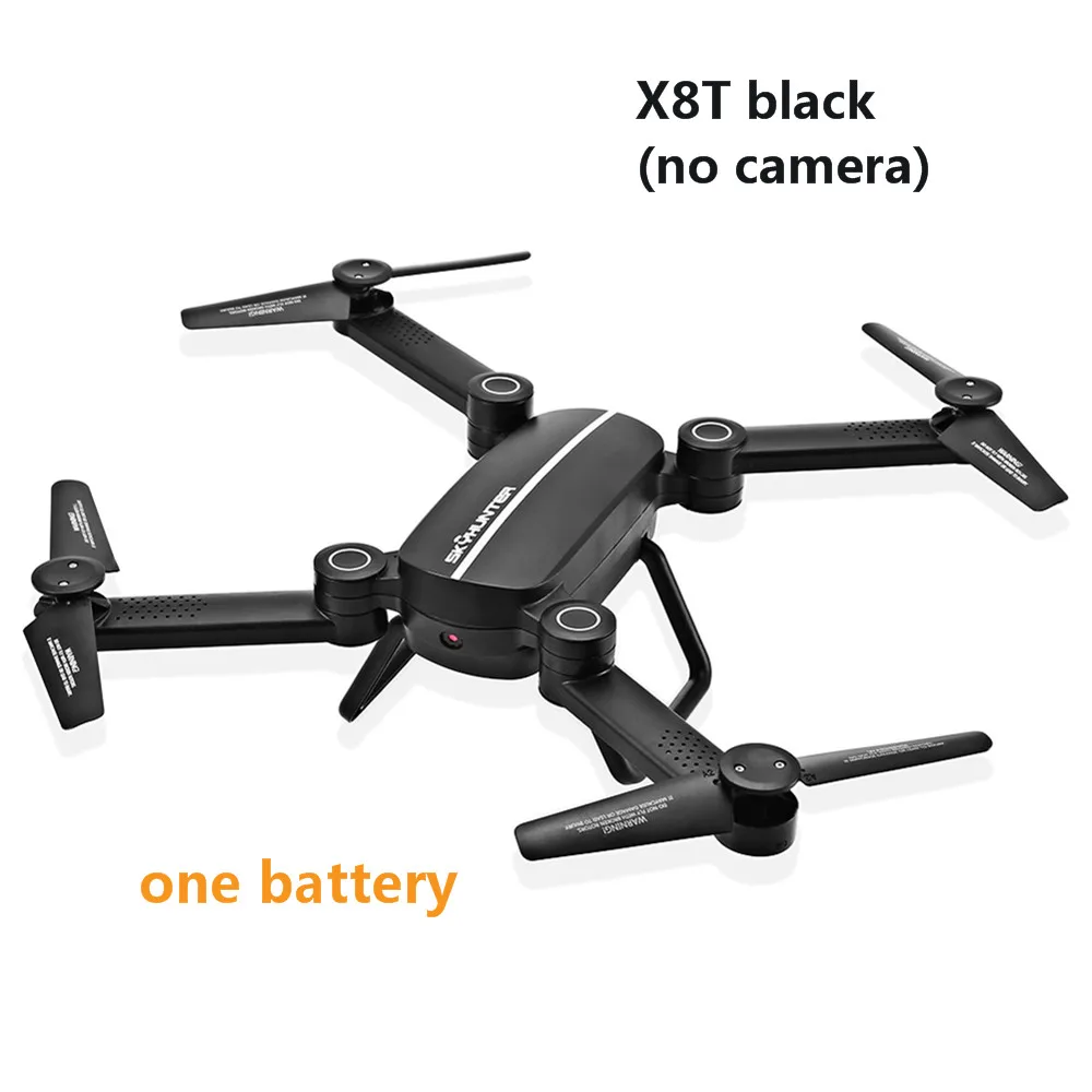 X8T X8TW дрона с дистанционным управлением с поддержкой Wi-Fi FPV 0.41MP HD Камера 2,4G 4CH 6-осевой гироскоп складной Квадрокоптер Дрон с красочными светильник - Цвет: version 3