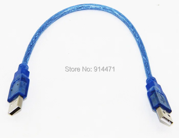 Bochara USB 2,0 Тип A штекер USB 2,0 Тип A Мужской кабель для передачи данных для HDD PC Двойное экранирование(фольга+ Плетеный) 30 см 50 см