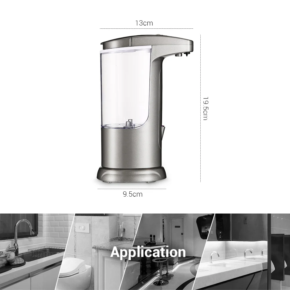 400 мл автоматический ИК-датчик бесконтактный диспенсер для жидкого мыла автоматический диспенсер дезинфицирующее средство Встроенный инфракрасный Смарт кухня ванная комната