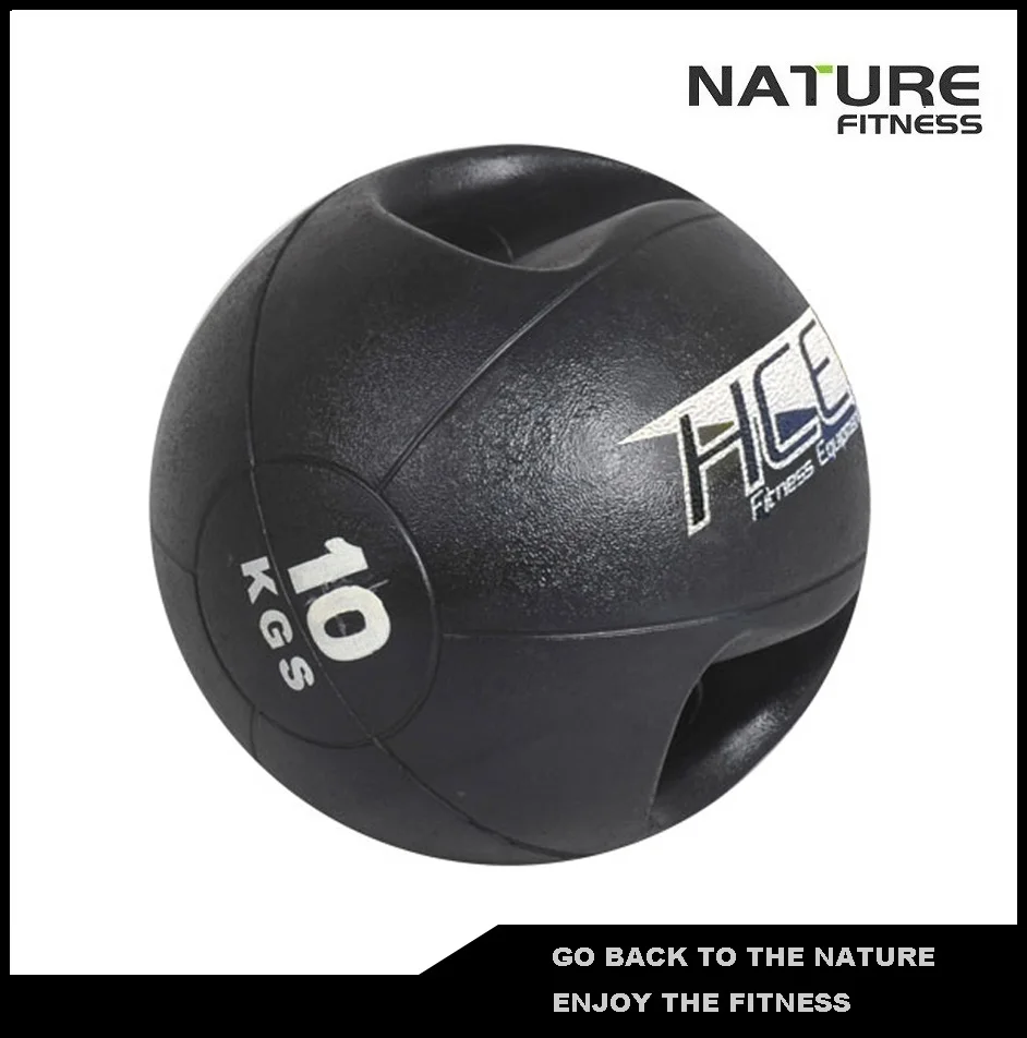 10kgs Double Grip Handles Medicine Ball /Core Ball For Strength