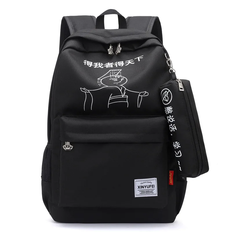 Световой школьные сумки для девочек-подростков USB женский рюкзак школьный подростков большой емкости черные женские Back Pack высокое качество портфель школьный для девочек - Цвет: style 5