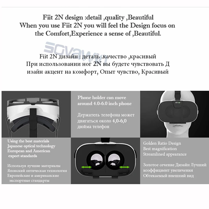 Discount Cheap JswDQ New! Fiit 2N Virtual Reality Smartphone VR 3D Glasses Google Cardboard Video Game Model VR Headset For 4 6' Phone Discount Cheap JswDQ New! Fiit 2N Virtual Reality Smartphone VR 3D Glasses Google Cardboard Video Game Model VR Headset For 4 6' Phone