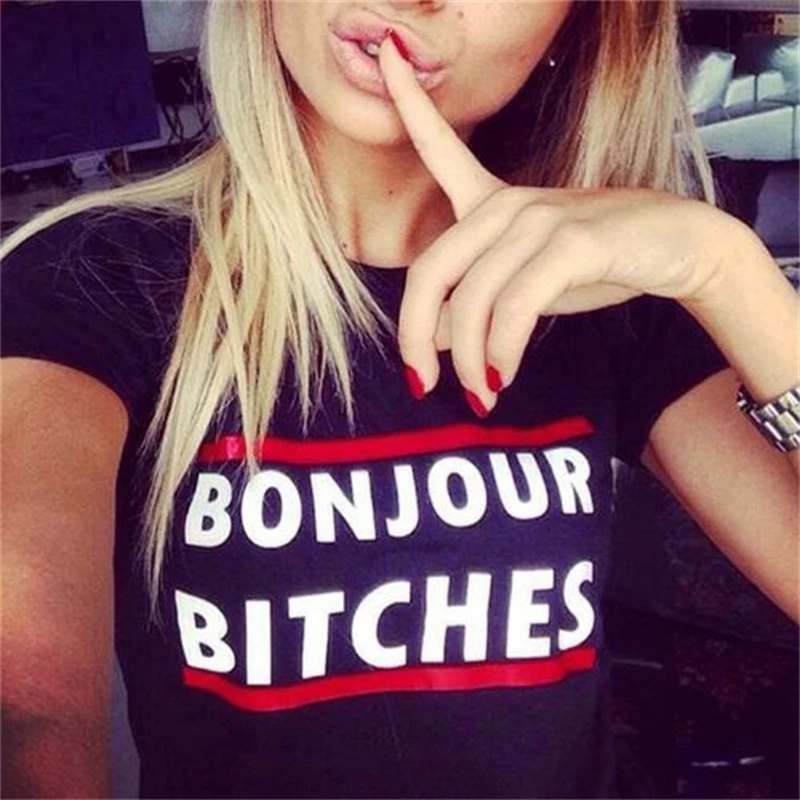 

CDJLFH 2018 Summer Tshirt Women Vogue Tee Tops T Shirt Femme Camisa Feminina Shirts Black T-shirt Clothing Woman Camisas Tshirts