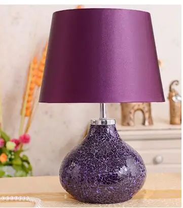 

Purple lamp bedroom bedside lamp