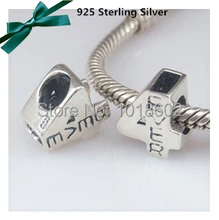 1 Pc/Lot 925 Sterling Silver Pendant Arabic Number 4 Charms Beads Accessories Fit For Pandora Necklace Bracelet VK0101