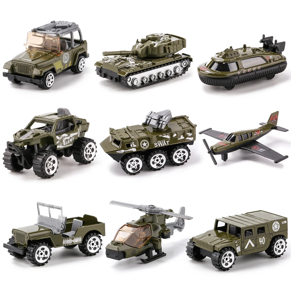 

Model Car1:64 Military Series Diecast Metal Alloy Model Toy Car Set of 3Pcs Diecast Metal Simulation Vehicles Toys For Children