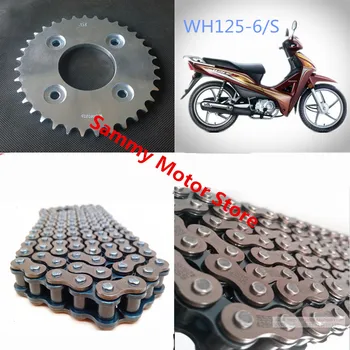 

WUYANG WY125-S WH125-6 SDH125-2 428-104 Roller Motorcycle Chain With 35T/38T 14T/16T Front Rear Sprockets