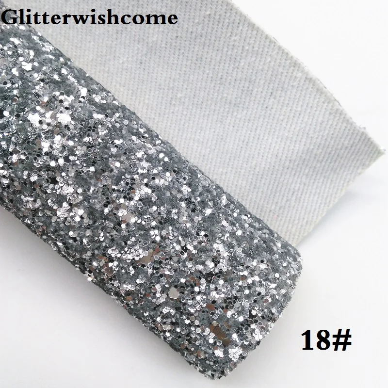 Glitterwishcome 21X29 см A4 Размеры виниловые обои для бантами, с эффектом блестящей кожи тканевый Виниловый фон для банты, GM117A - Цвет: 18